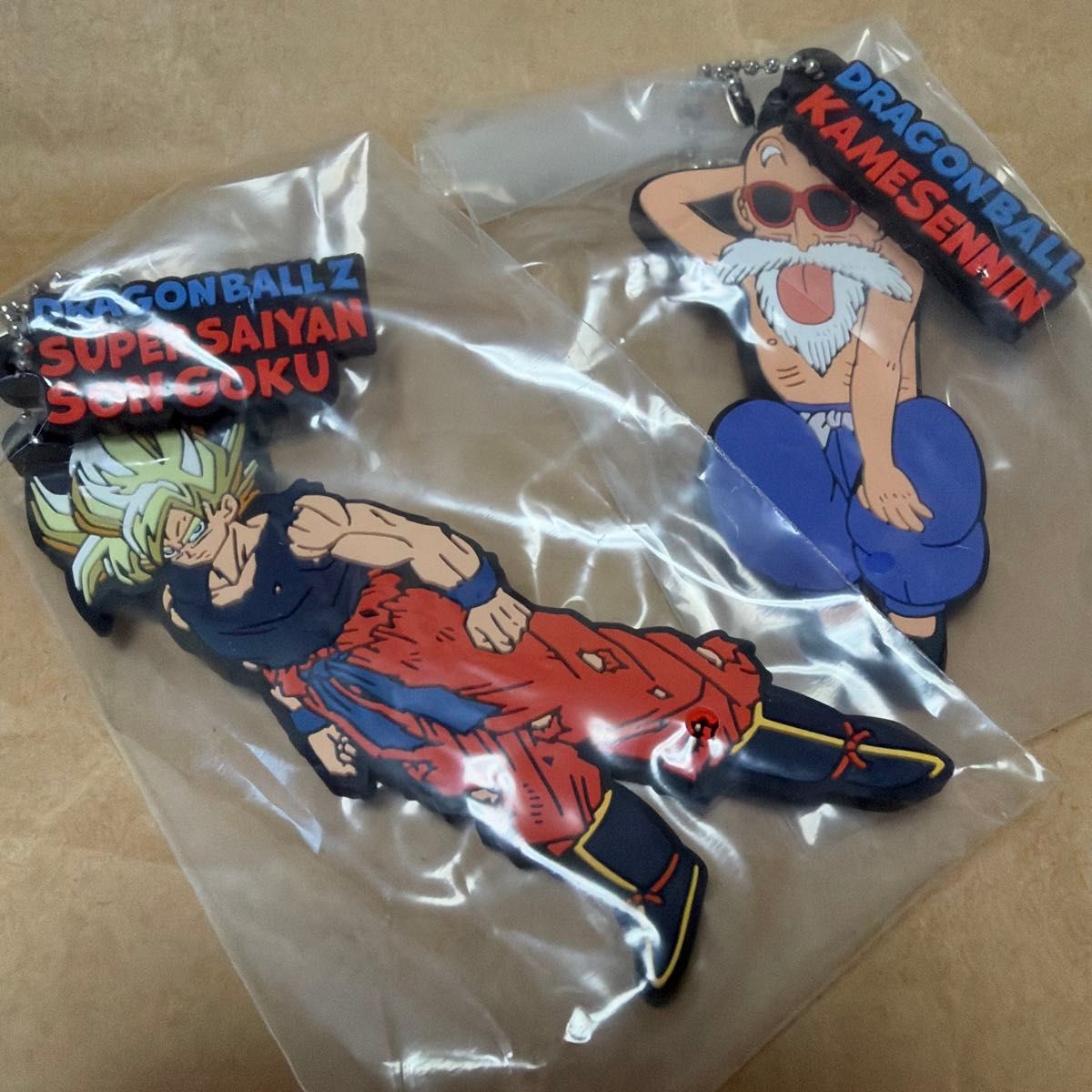 ドラゴンボール 一番くじ ラバーチャーム 孫悟空 亀仙人 2個セット