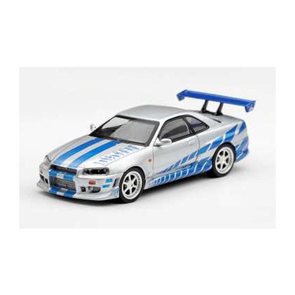 MINI-GT 1/64 Nissan スカイライン GT-R C-West 「ワイルド・スピード X2 (2 Fast 2 Furious)」 ブライアン・オコナー ミニカー MGT01252-BL 【未定予約】