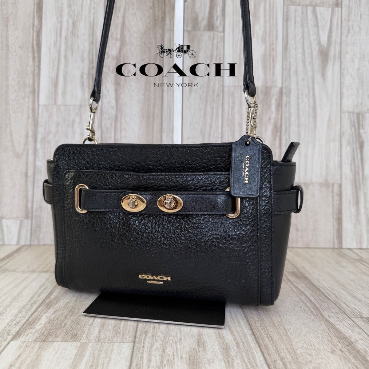 COACH コーチ　レザー　ショルダーバッグ　50