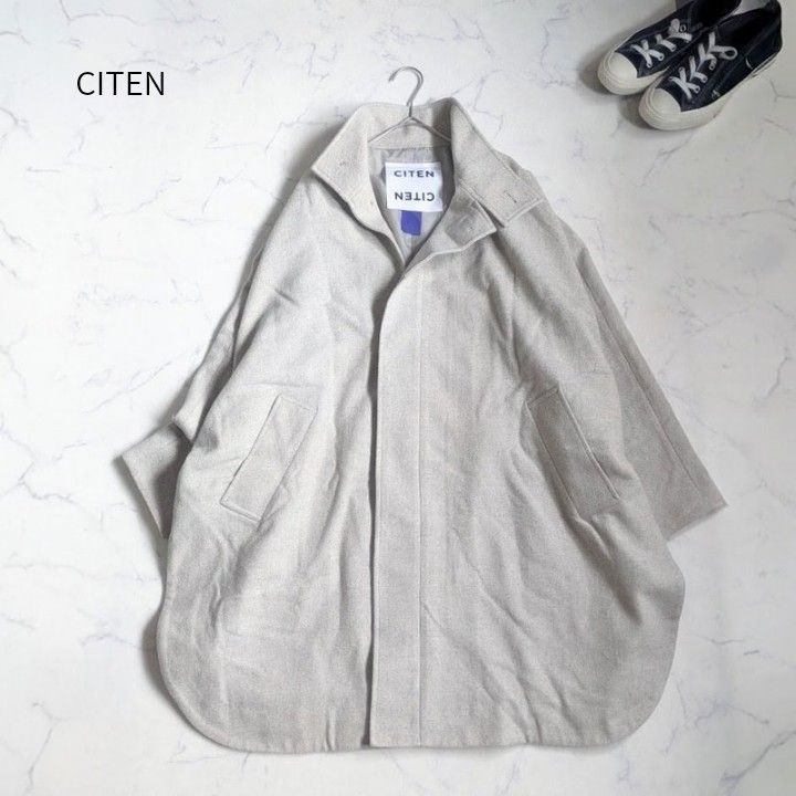 CITEN 立领斗篷式外套 带披肩 外套