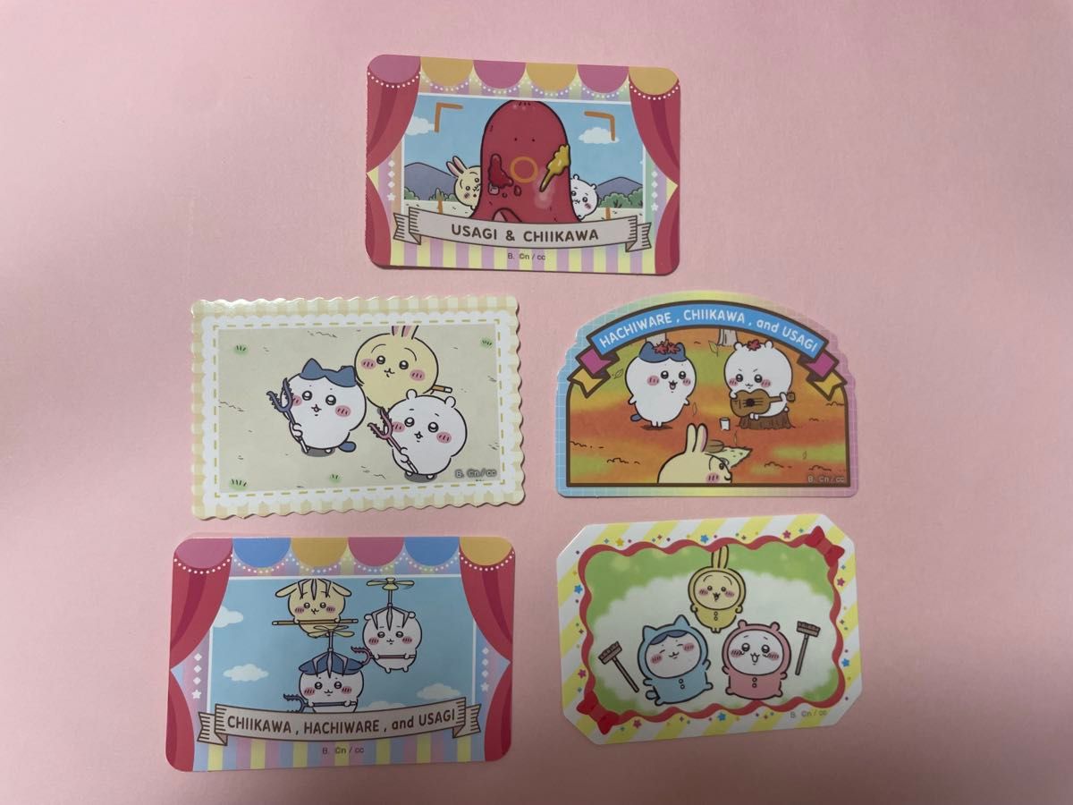 5枚可爱贴纸套装蜂蜜兔子贴纸集中销售模切贴纸扭蛋