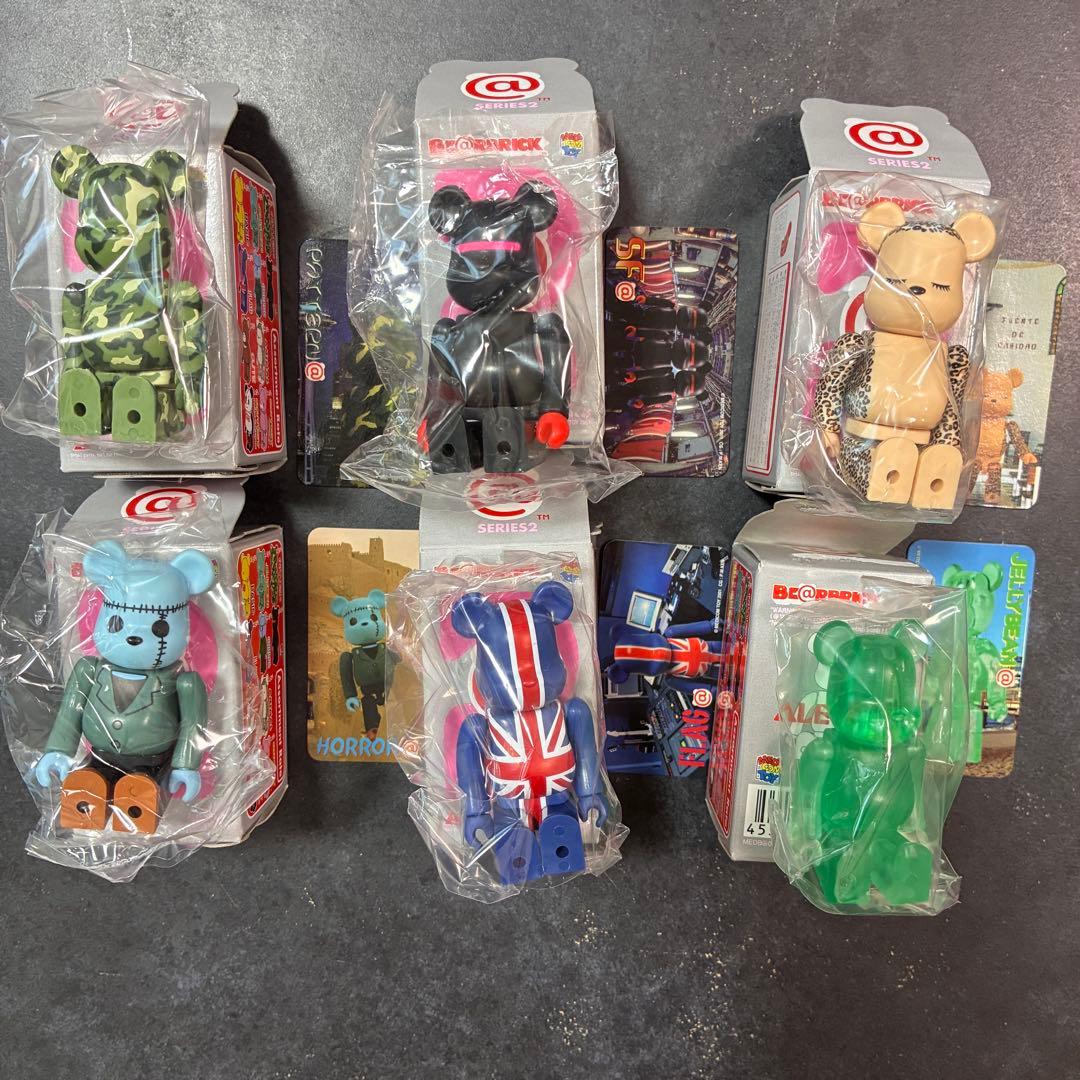 BE@RBRICK 系列2 合集 6体套装 初期限量 100% 旗帜动物
