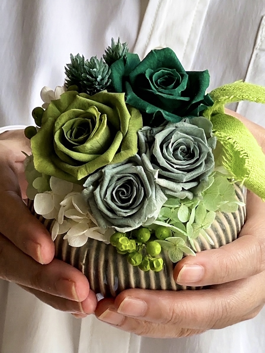 圣诞礼物 花艺保鲜花 玫瑰 绿色花园盆栽 礼品 室内装饰 生日 结婚贺礼 新居贺礼 退休贺礼 母亲节 纪念日