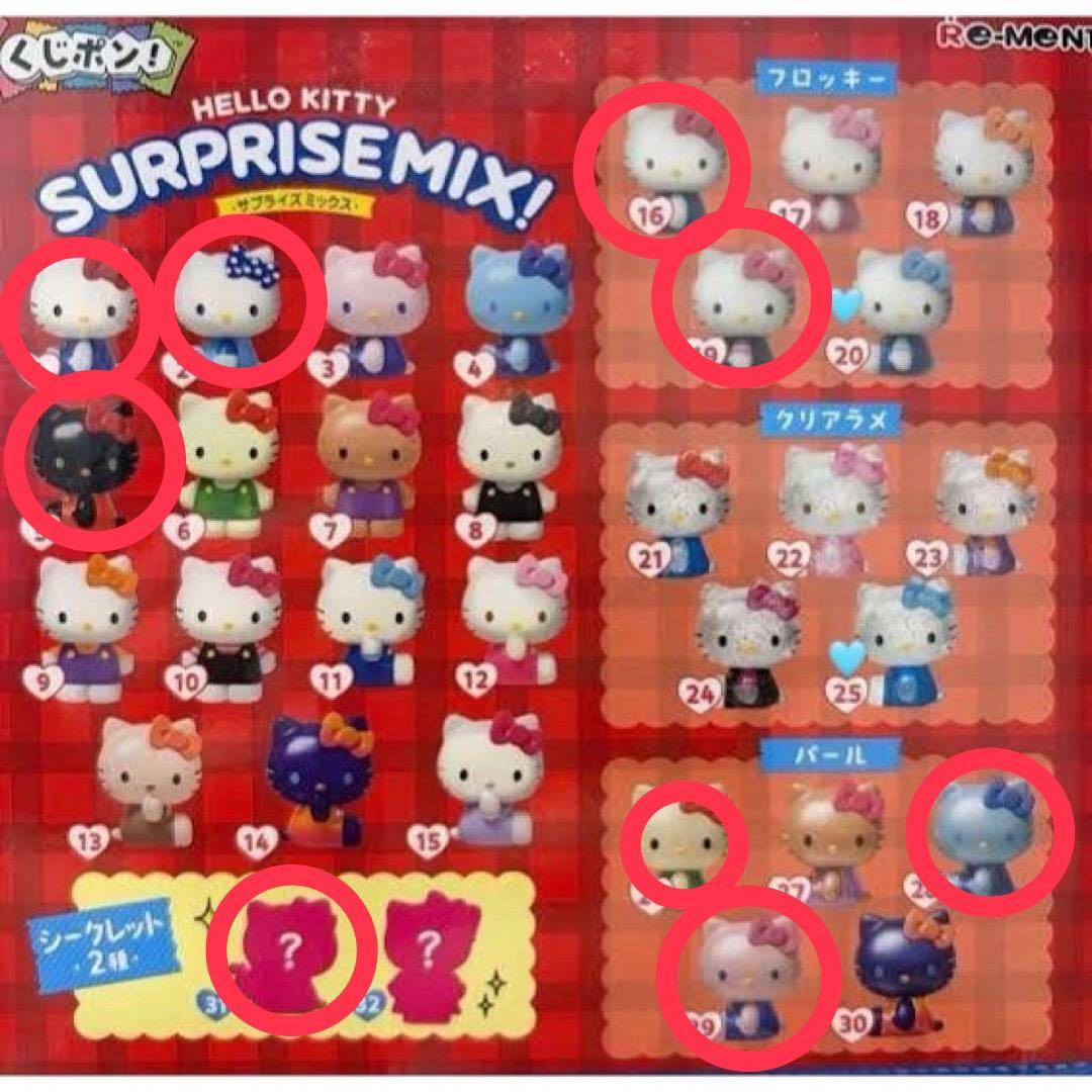 Hello Kitty Mini Figure Set of 9