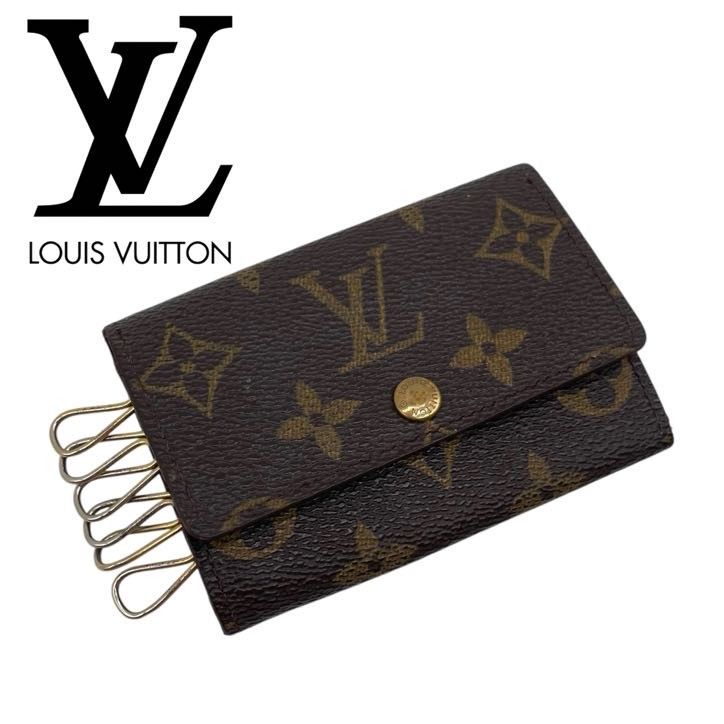 LOUIS VUITTON ルイヴィトン モノグラム ミュルティクレ6 6連 キーケース ブラウン