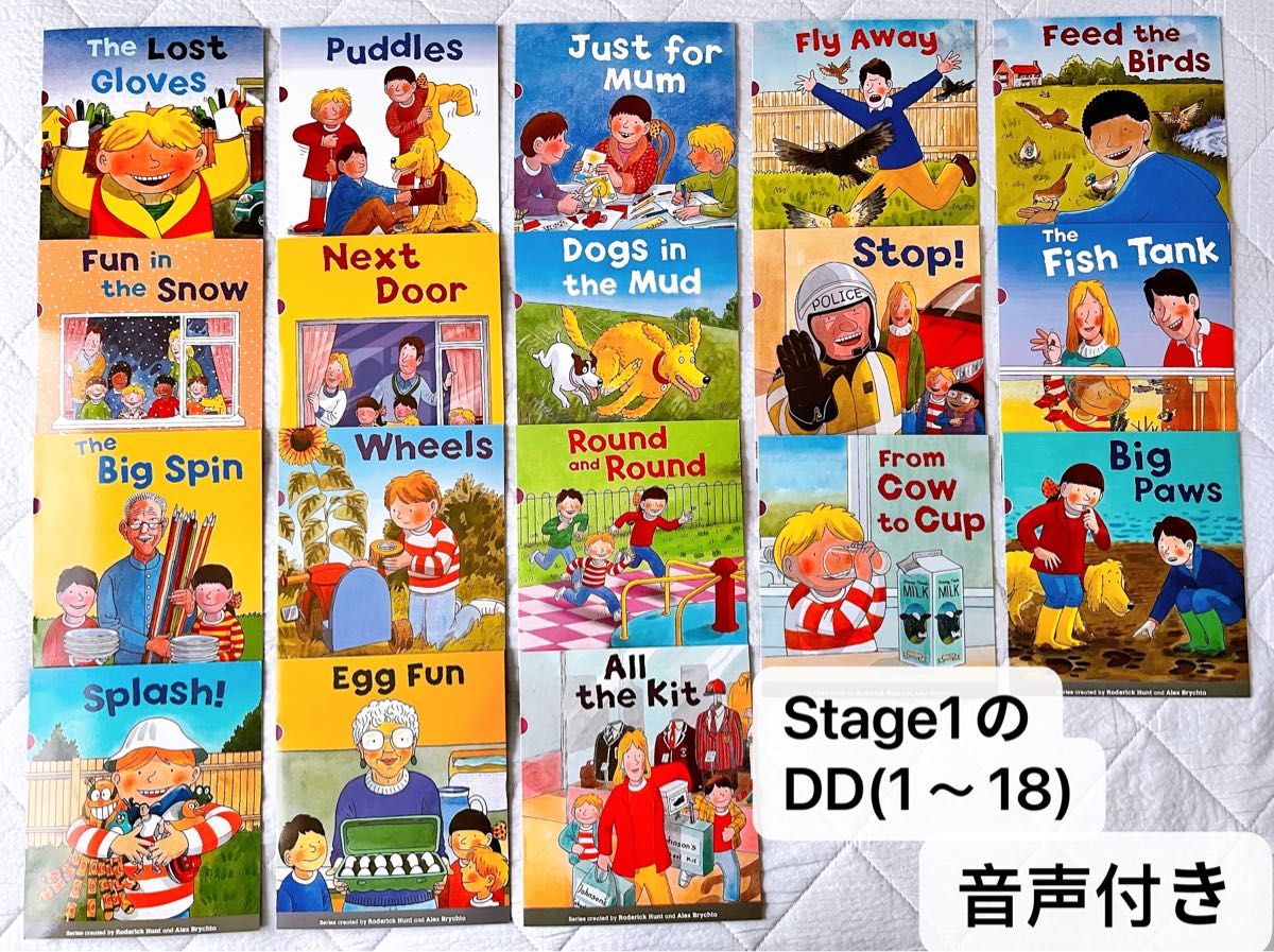 新版 ORT Oxford Reading Tree Stage1 全套18册英文原版分级阅读绘本教材 故事书 附音频