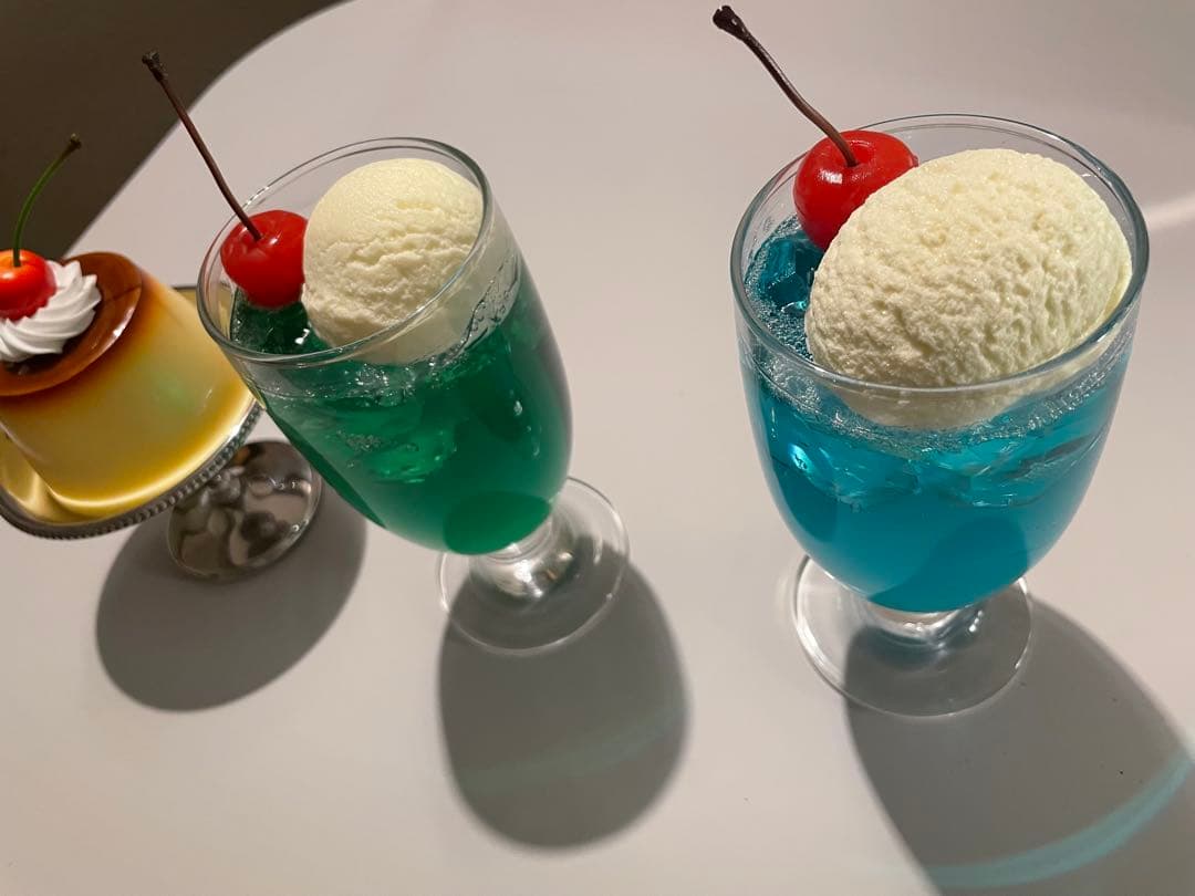 Food Sample Pudding Cream Soda 3-Piece Set