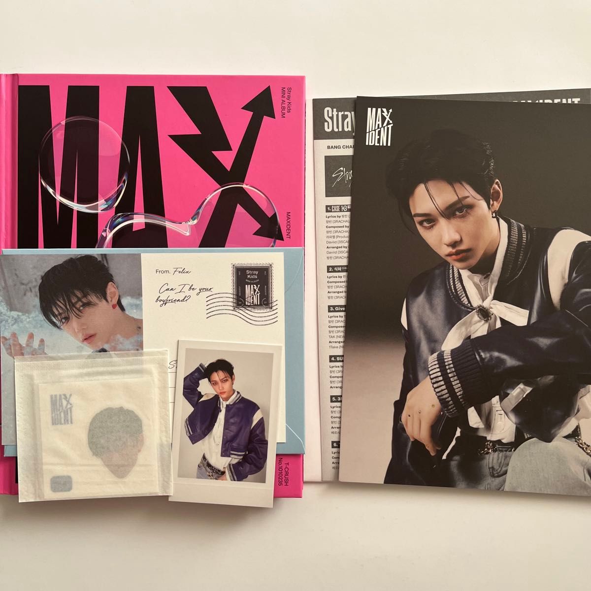 Stray Kids Maxident Tcrush版本 Felix预购套装