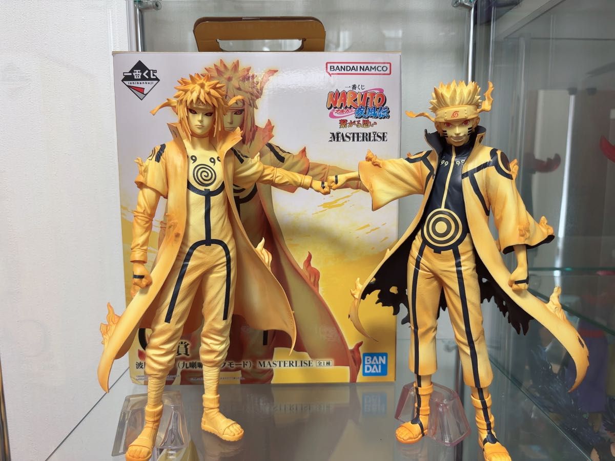 一番抽奖 NARUTO 心意相连 C奖 波风水门 D奖 漩涡鸣人 2件套装