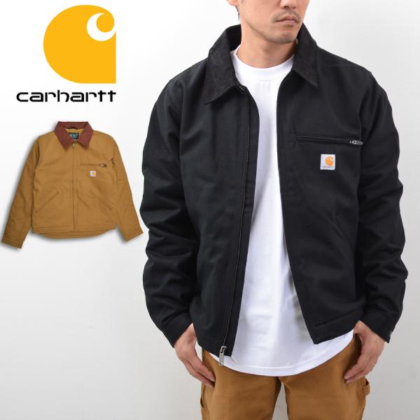 【平行进口商品】卡哈特 Carhartt 底特律夹克 男士 外套 秋冬 男士 鸭绒 内衬 毛毯 条纹 OJ3828-M 103828