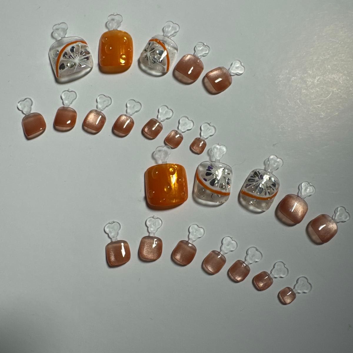 10个手工美甲脚趾甲片 水果美甲磁铁