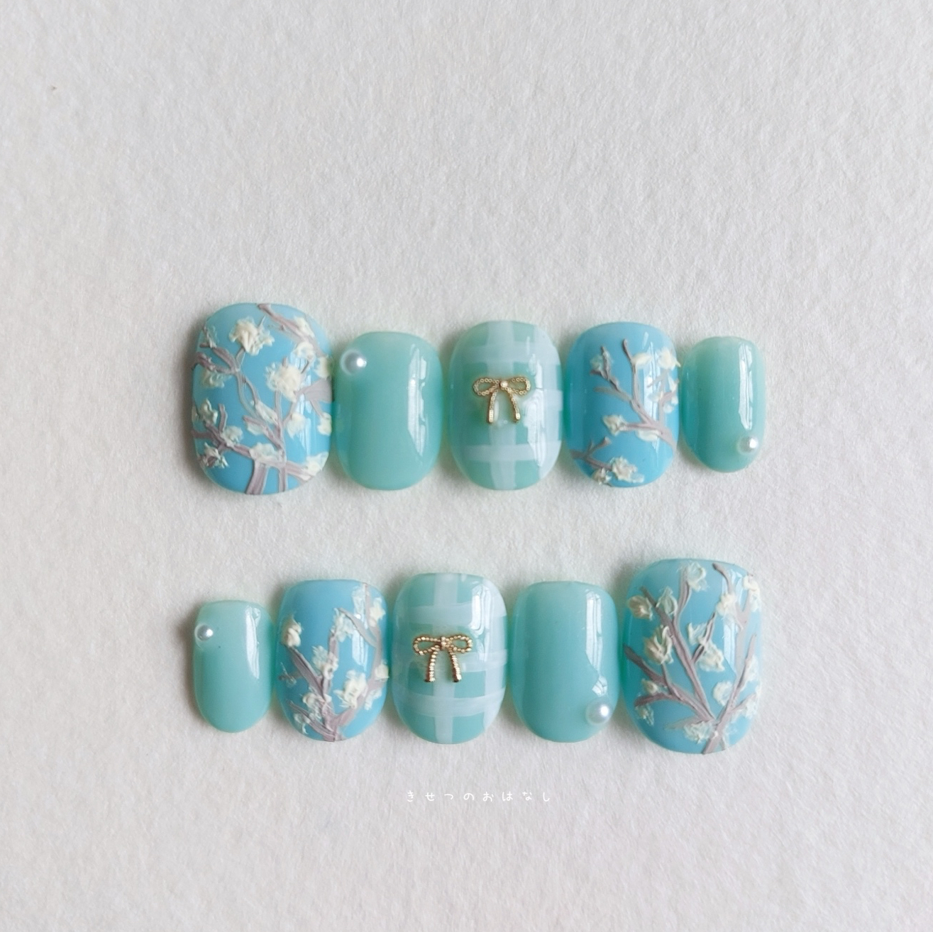 Vincent van Gogh ~Almond Blossom Branch~ Nail Tips