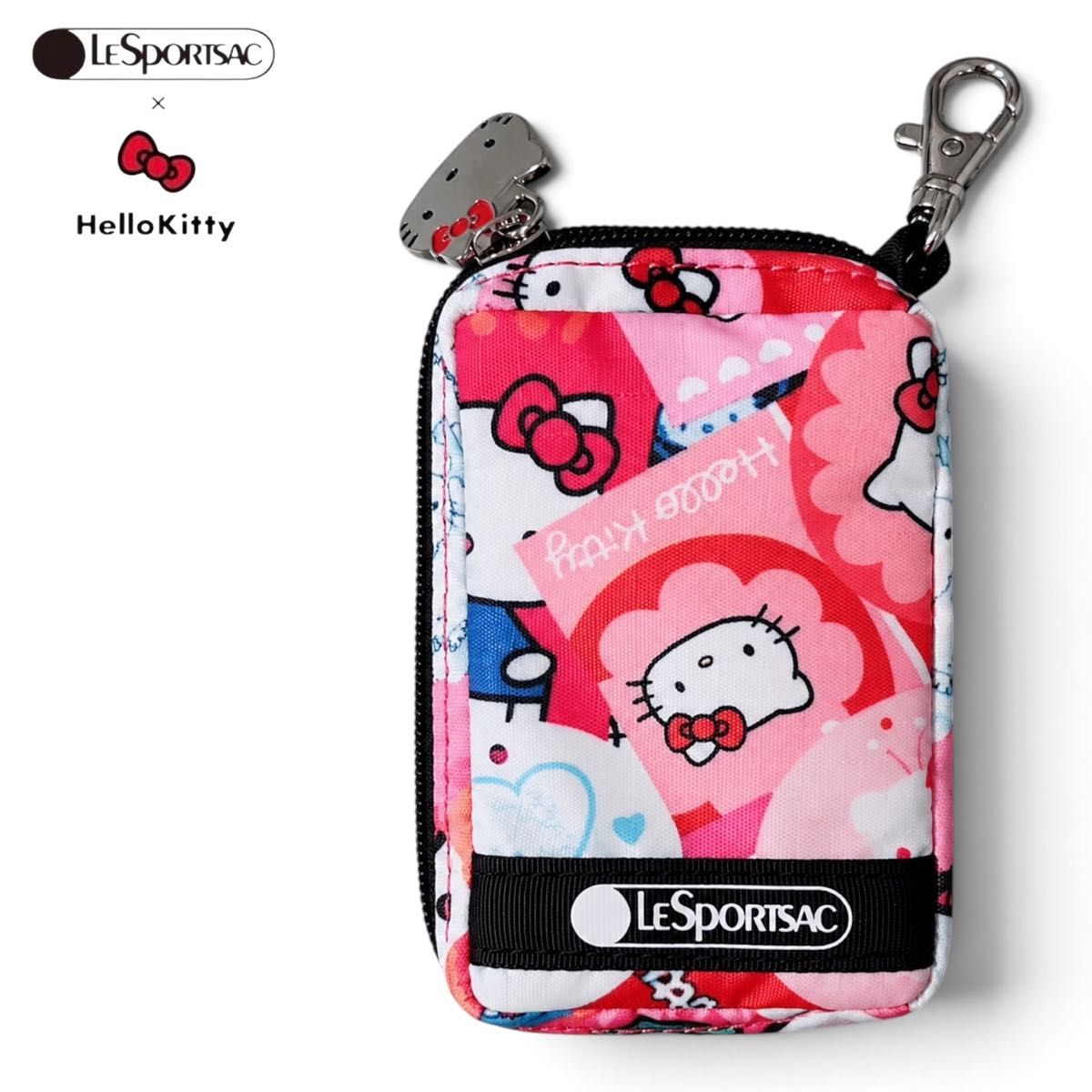 ★新品タグ付★希少品★LeSportsac×HELLO KITTY レスポートサック ハローキティ ブックポーチ ミニポーチ