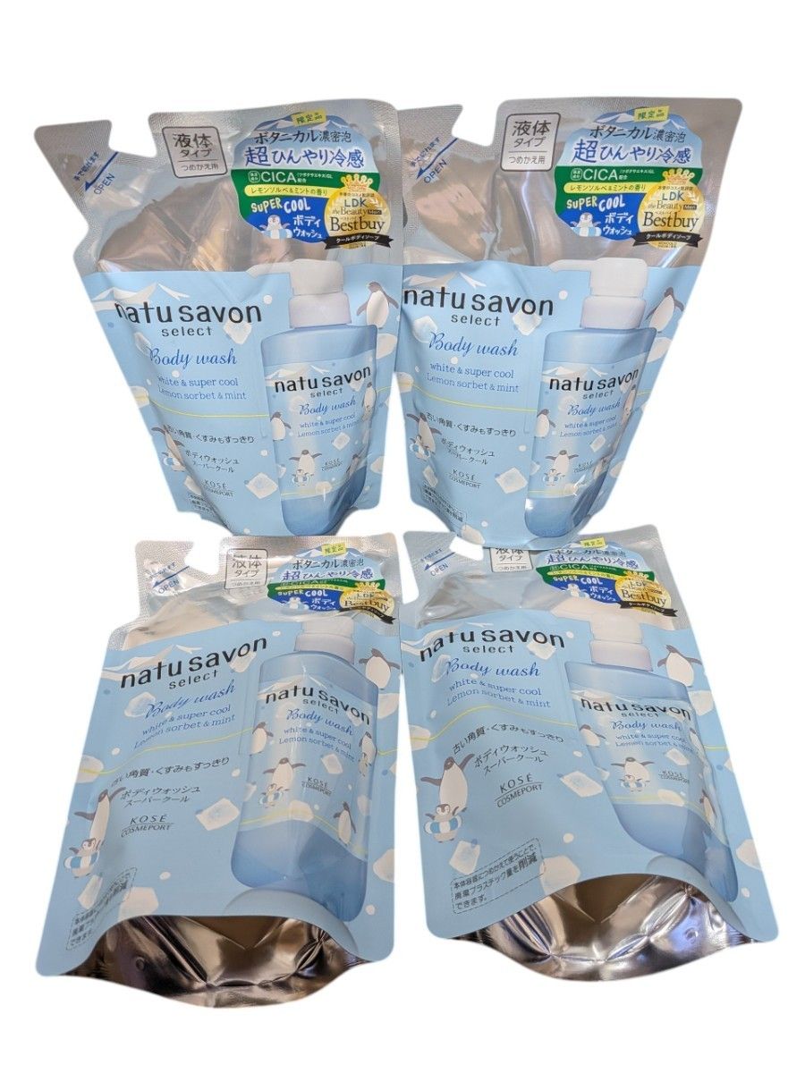 Softymo Naturasabon 沐浴露 S清爽型 补充装 360ml ×4个