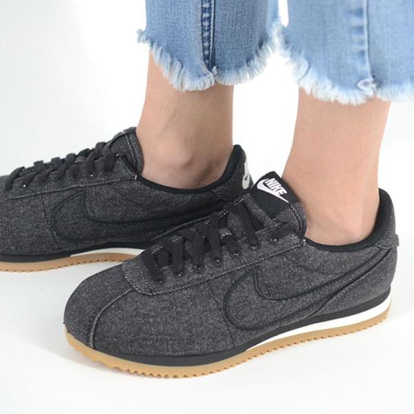 W NIKE CORTEZ 女士 耐克 Cortez 女式运动鞋 黑色丹宁 im8052-010