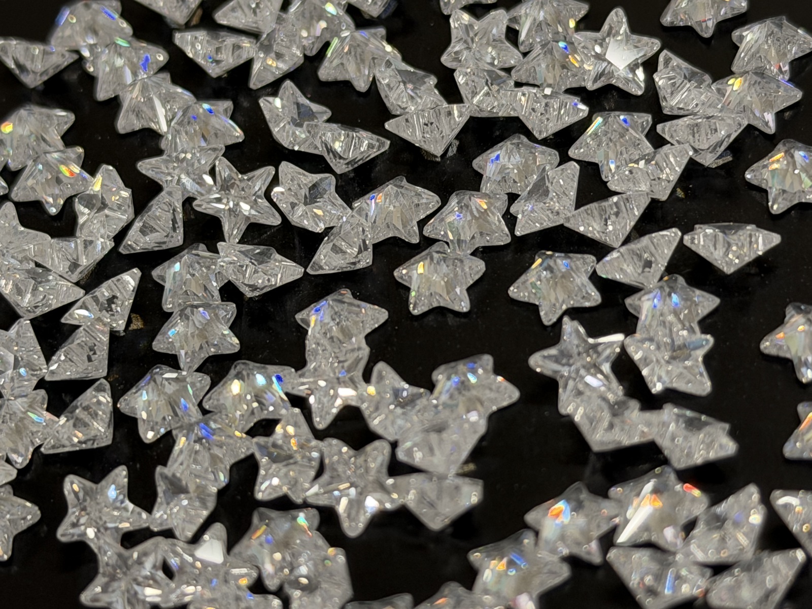 ST005明星8x8mm 5pcs透明a级CZ氧化锆立方