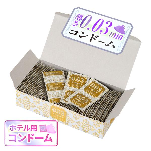Ususu Condom Rich003 144 Count, M Size, Business Use, Contraceptive, 0.03mm, Natural Rubber Latex, Gloss Skin, Ultra-Thin Value Pack