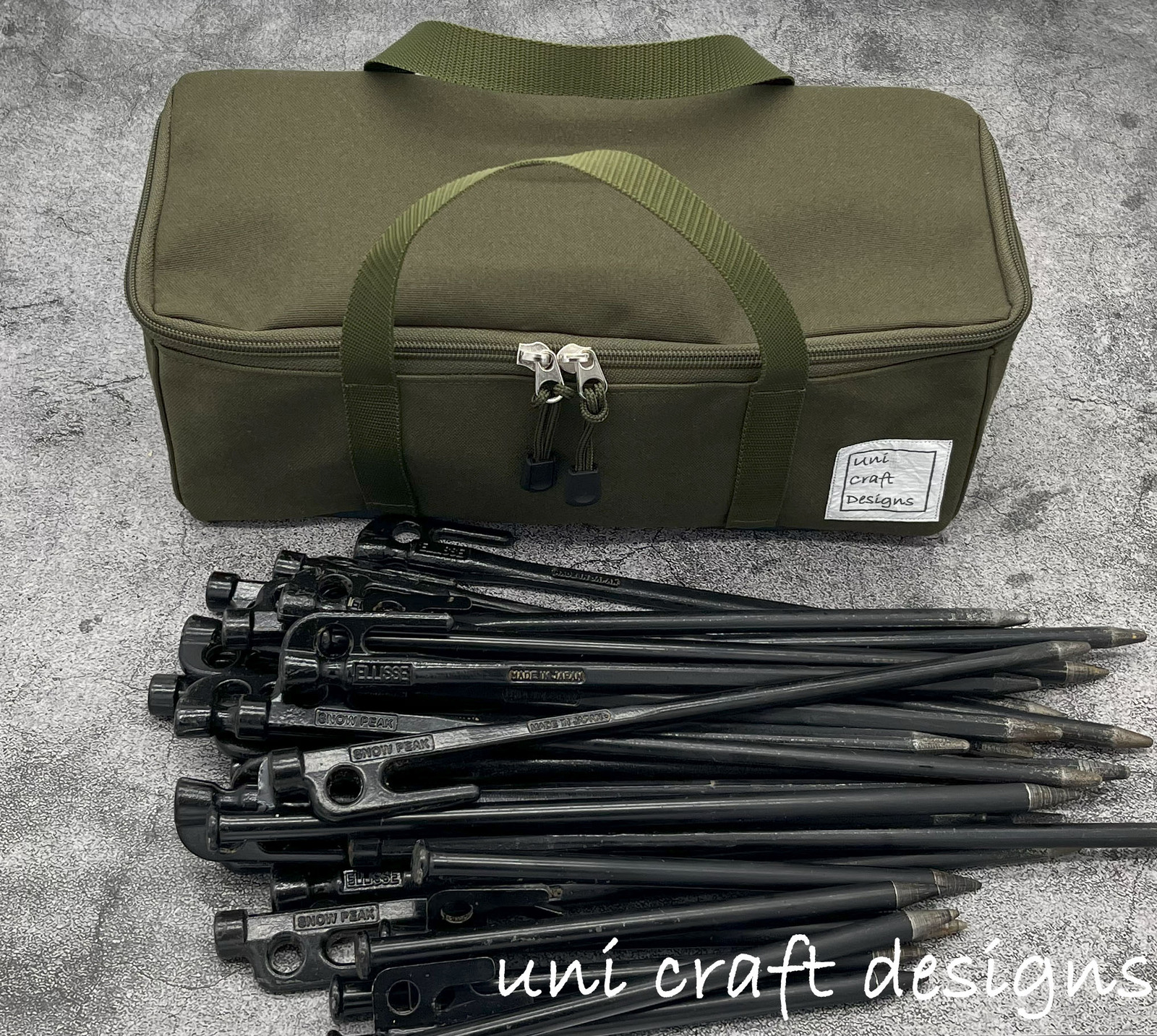 Peg Carry ~30CM Olive Water-repellent Canvas Fabric