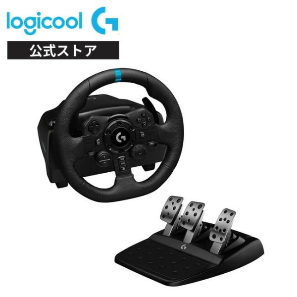 Steering Controller Logicool G G923 PC / PS4 / PS5 Racing Wheel with Force Feedback, Official Domestic Product, 2-Year Free Warranty