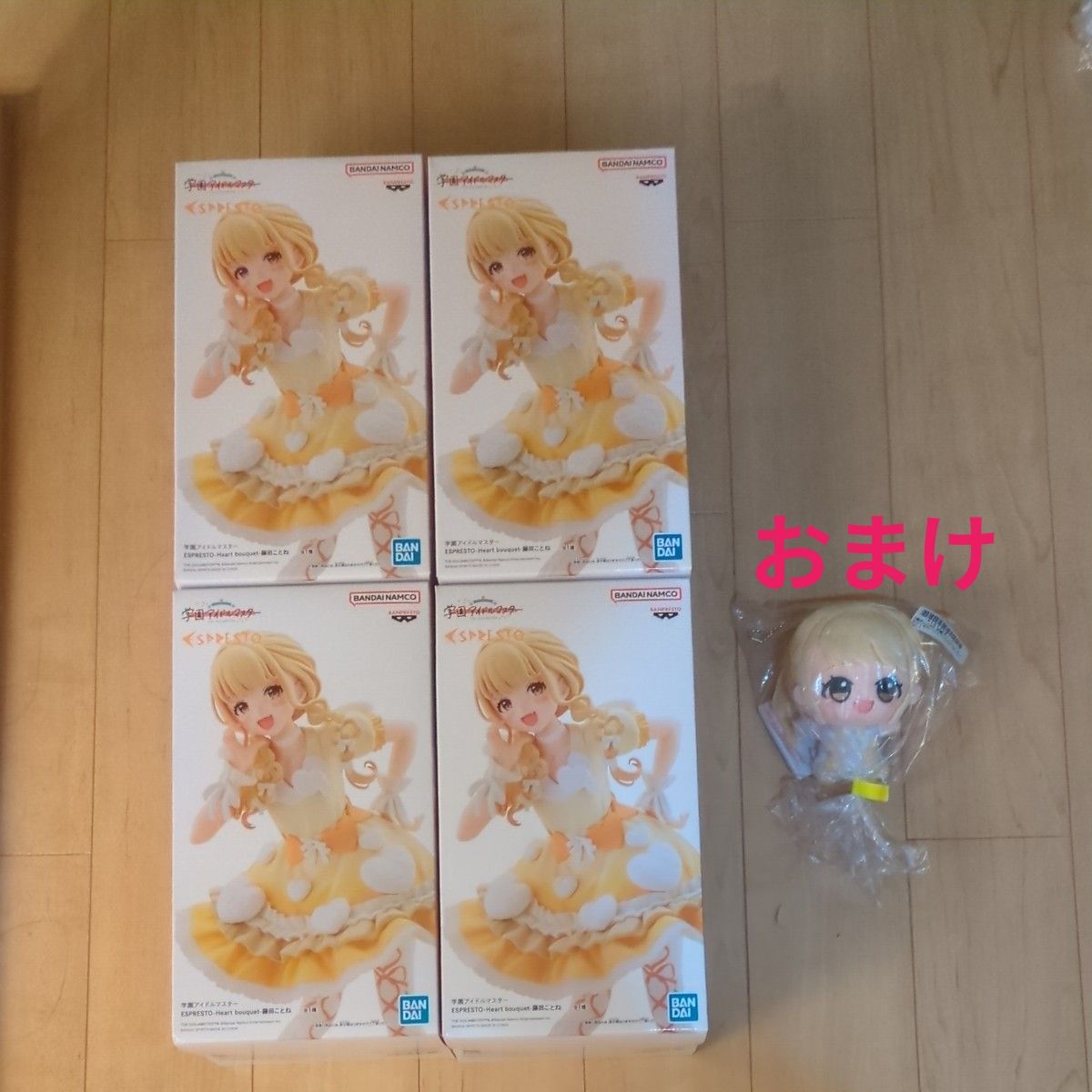 学园偶像大师 ESPRESTO-Heart bouquet- 藤田琴音 手办 4个套装 附赠品