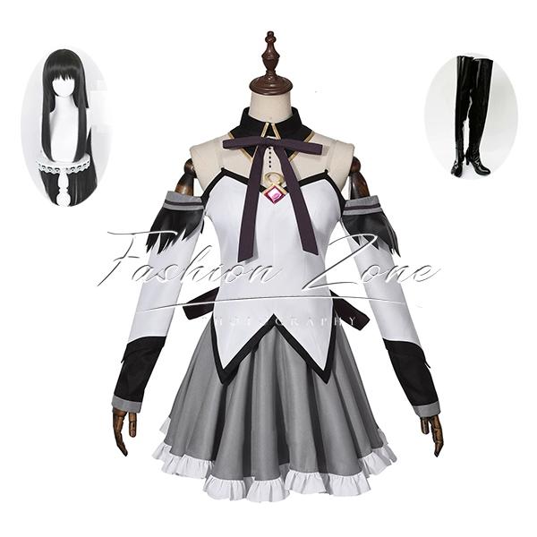 Magical Girl Madoka Magica Wind Akemi Homura Theater Edition Cosplay Costume Wig Shoes Cosplay Halloween Direction Clothing Disguise