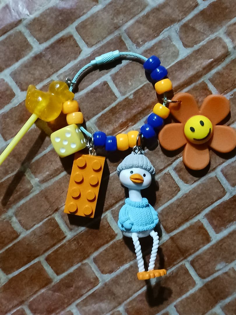 Handmade Duck Motif Jara-Jara Keychain