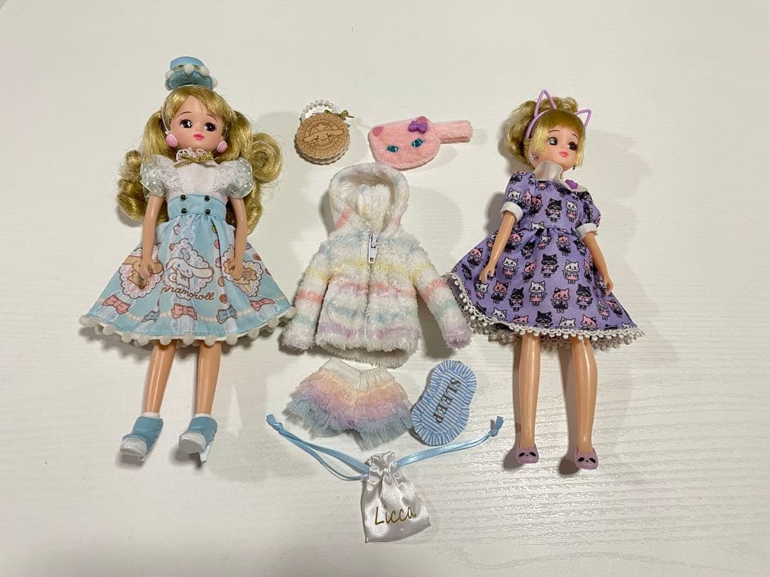 Cinnamoroll Love Rika-chan Doll with Cat Ear Headband and Cat Outfit Collection