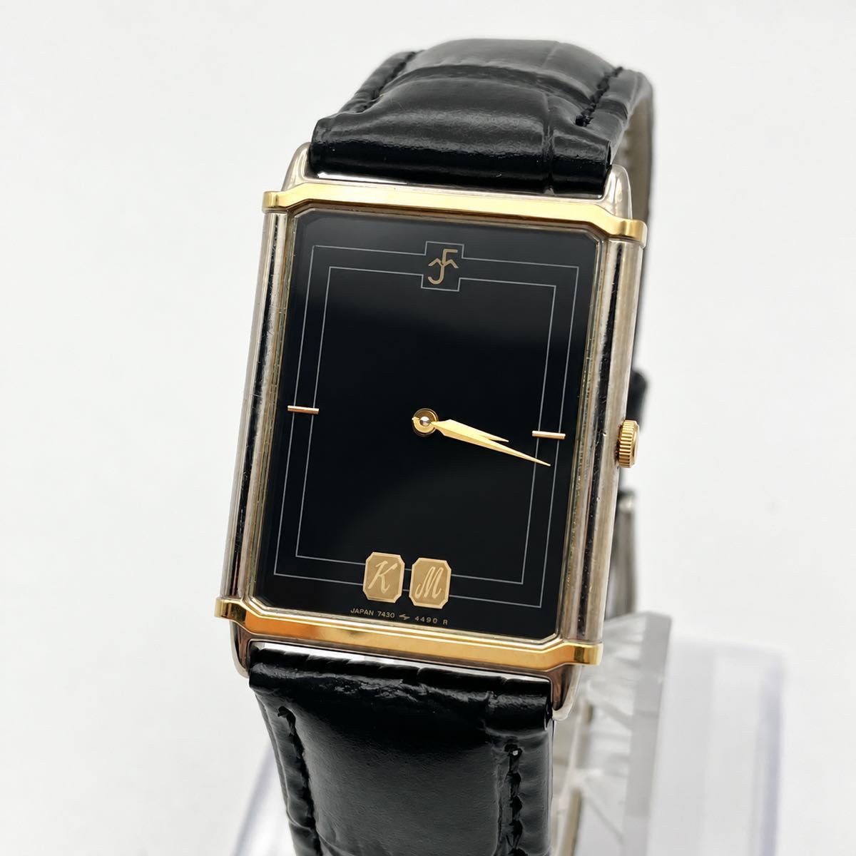 运行良好、品相极佳 精工 腕表 方形 黑色表盘 全新电池 男女通用 SEIKO