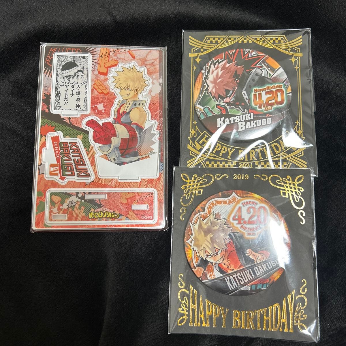 My Hero Academia Katsuki Bakugo Famous Scene Diorama Figure Birthday Badge