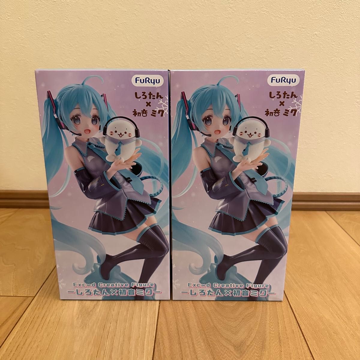FuRyu Exc∞d 创意手办 白たん×初音未来 手办 2个套装