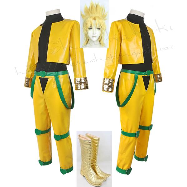 ジョジョの奇妙な冒険 風 ディエゴ・ブランドー 衣装 ウィッグ 靴 cosplay アニメ ゲーム コスチューム パーティーグッズ 仮装 演出