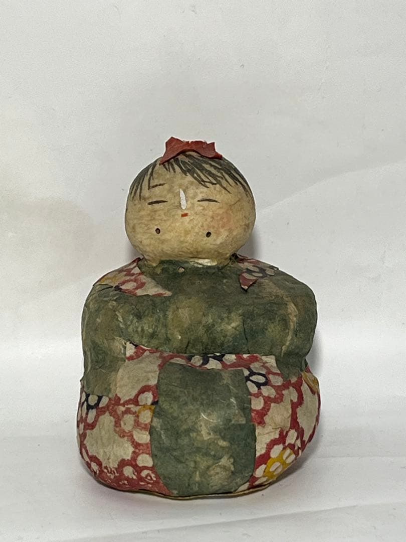 Folk Toy Paper-Mache Figure Folk Craft Souvenir Showa Retro