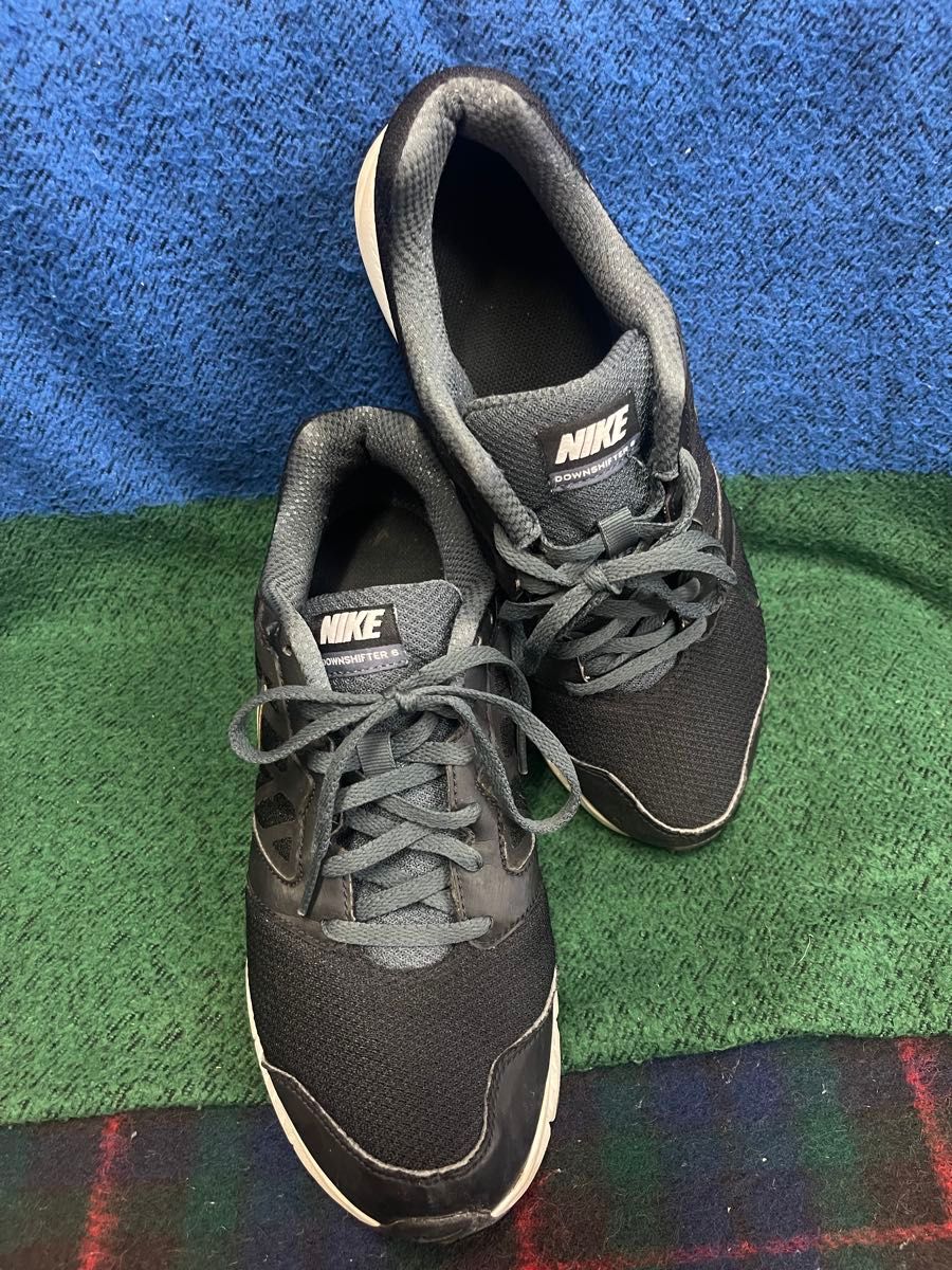 NIKE耐克降档6 26.5cm黑灰色跑步鞋