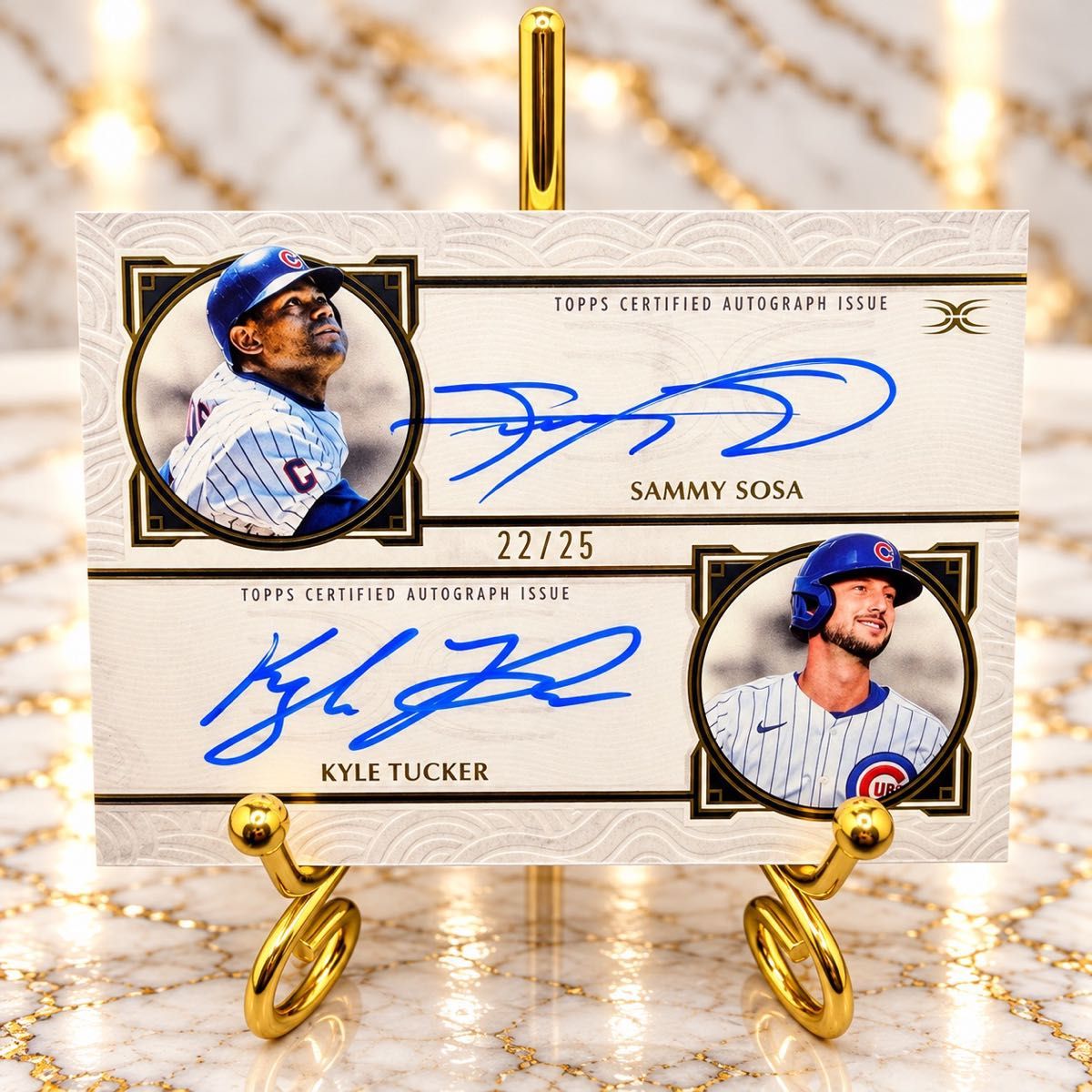 【限定25张】索萨 & 塔克Topps 526tive Collection双亲笔签名卡