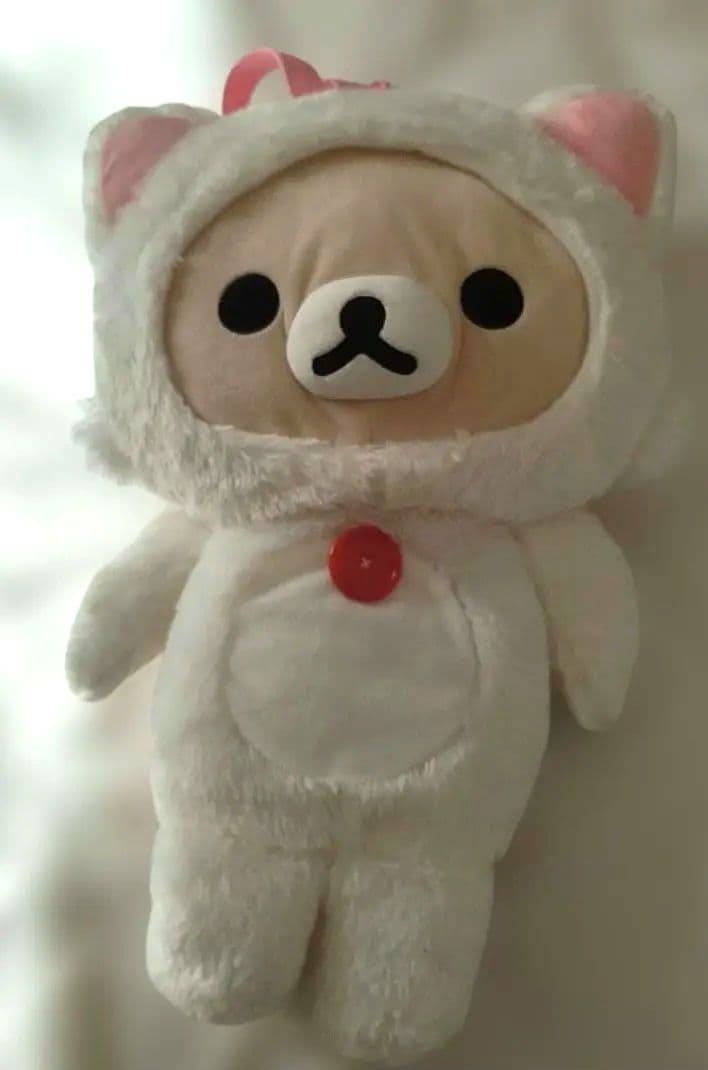 可达鸭 更加!悠闲猫咪毛绒玩具 背包 毛绒背包