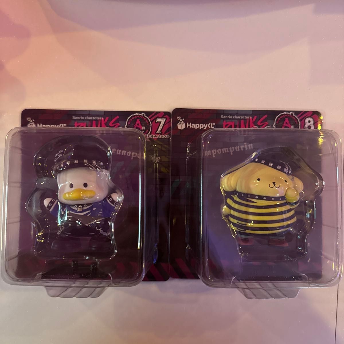 三丽鸥 Happy抽奖 PUNKS Party 手办 鸭子佩克 布丁狗 2个装