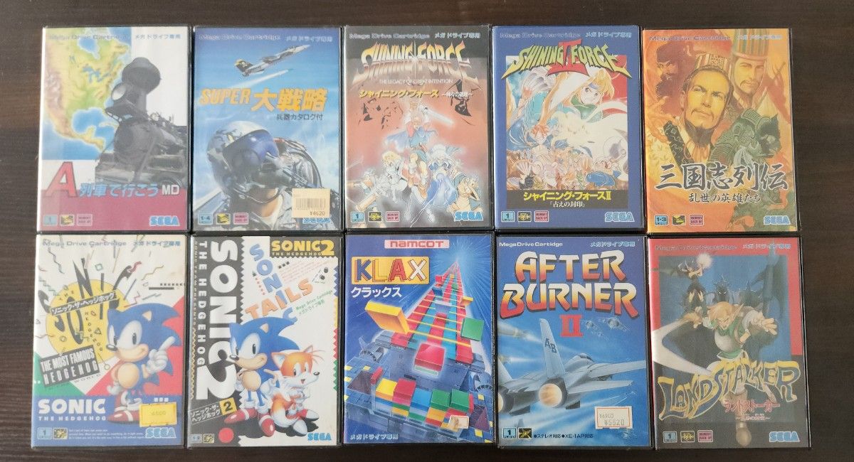 世嘉 Mega Drive 软件 10 件套装 打包出售 SEGA 复古游戏