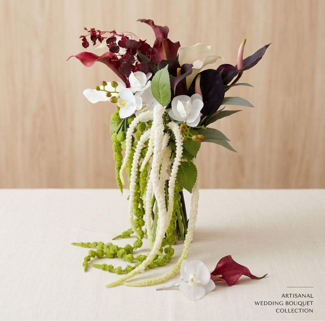 Artificial Flower Bouquet and Boutonniere Set – Bridal Wedding