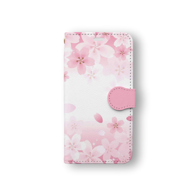 樱花 33 翻盖式手机壳 樱花 iPhone Xperia Galaxy AQUOS arrows Google pixel