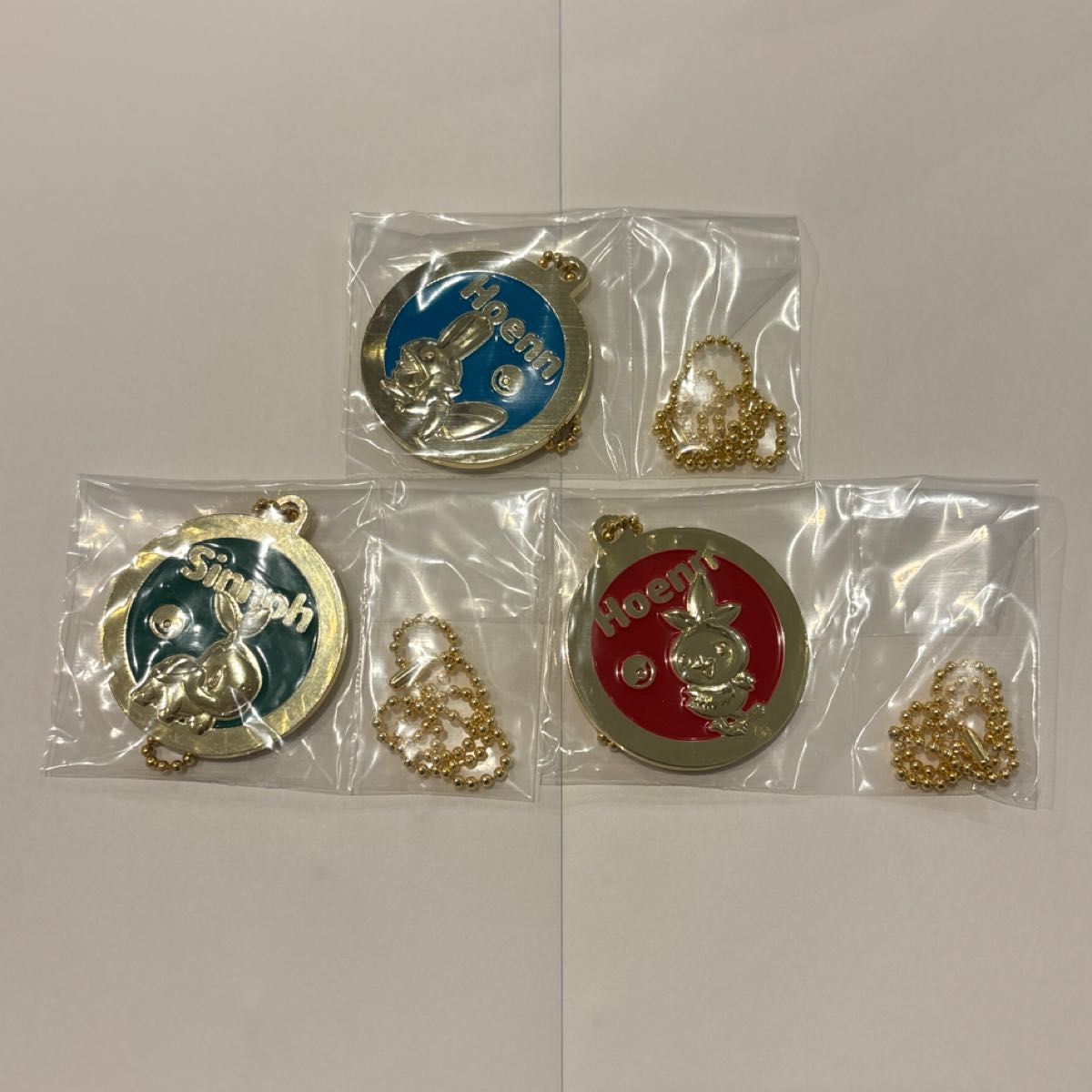 宝可梦 一番赏 金属挂件 丰缘 神奥 3件套