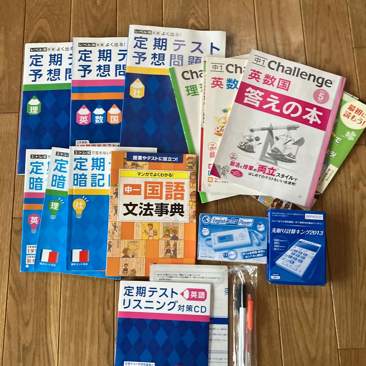 お試しに  進研ゼミ  中学講座  中1  問題集  先取り計算キング  文法事典  ベネッセ
