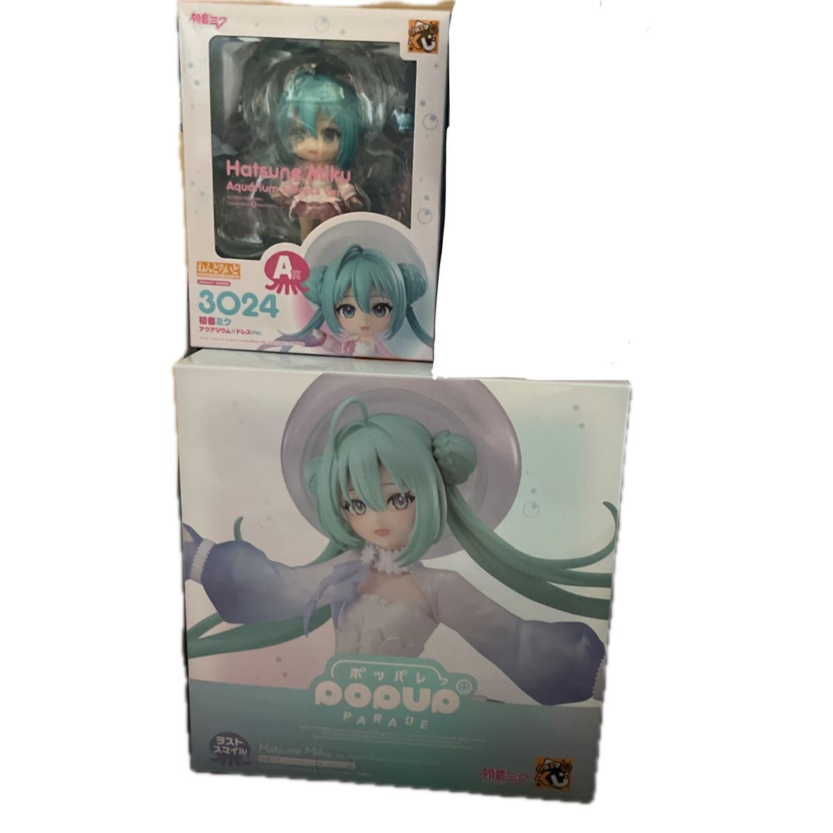 Gussku 抽奖 初音未来 水族馆 A赏 粘土人 最后一赏 POP UP PARADE 套装