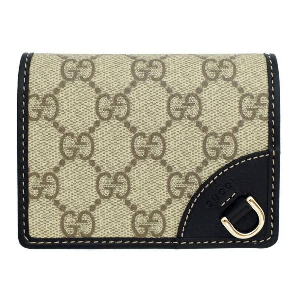 Gucci Wallet GUCCI Bifold Wallet Small Wallet Women’s Men’s GG Canvas × Black Leather GG Emblem 820692