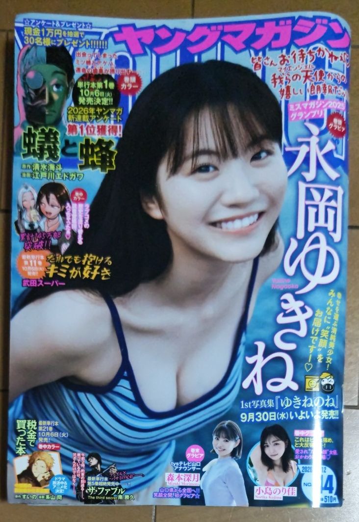 《Young Magazine》2026年10月12日号(讲谈社)第44期 永冈雪音 小岛纪佳 森本深月