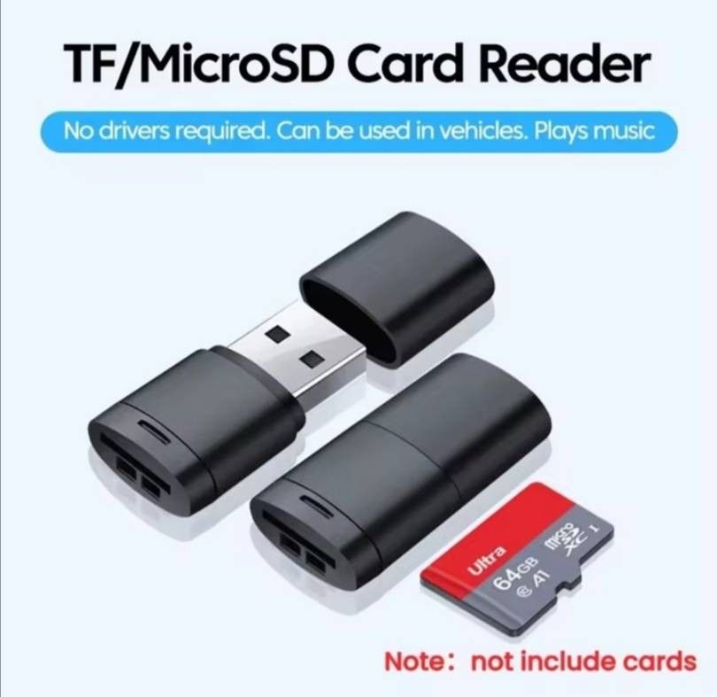 TF/MicroSD カードリーダー USBアダプター ブラック