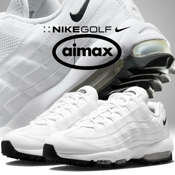 耐克 Air Max 95 高尔夫 白色 黑色 浅石墨色 NIKE AIR MAX 95 GOLF 白/黑-白-浅石墨色 hv4696-100