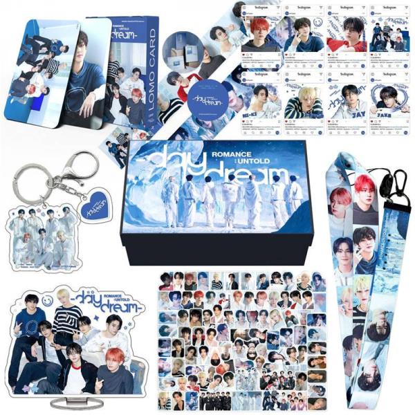 ENHYPEN周边礼品盒 照片卡 Daydream 贴纸套装 唱片卡 ENHYPEN 照片 照片卡 K-POP 韩国 钥匙扣 挂绳 贴纸套装