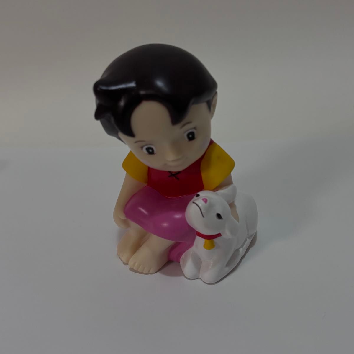 阿尔卑斯山的少女海蒂 存钱罐 PVC人偶 手办 附带雪姬 Heidi 当时物品