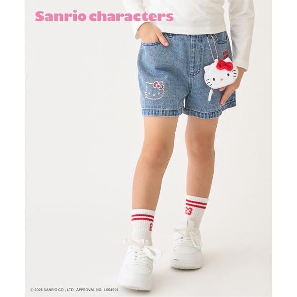 パンツ 「人気商品再入荷」「サンリオキャラクターズ」デニムショートパンツ キッズ 子供服 女の子