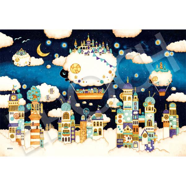 拼图 300片 梦见羊的小镇 西村典子 EPO-28-225s